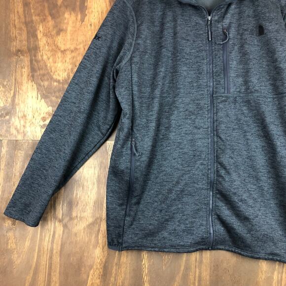 The North Face Mens Jacket Heathered Gray Canyonlands Hiking Casual Full Zip XL - Picture 5 of 16